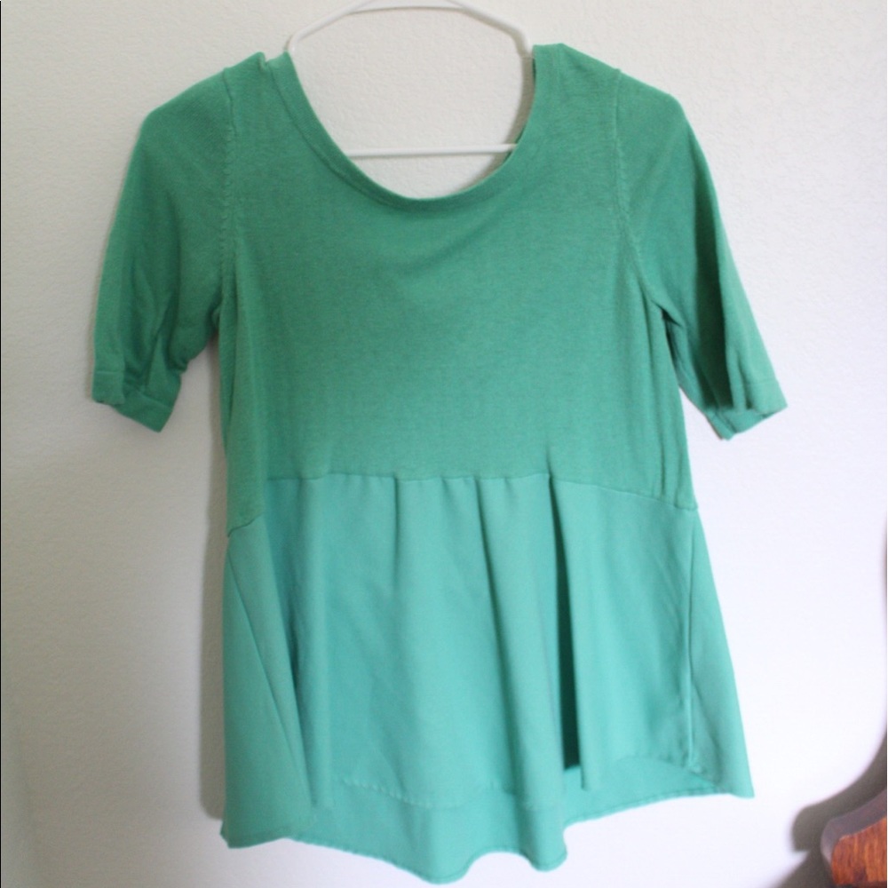 Anthropologie peplum top